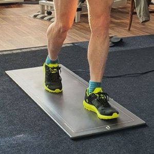 A patient analyzing running gait hope valley